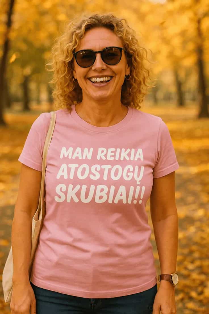 Juokingi marškinėliai Reikia atostogų skubiai