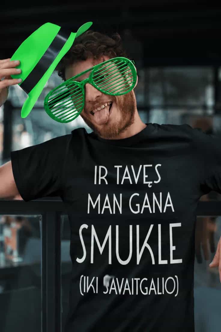 Juokingi marškinėliai Smuklė iki savaitgalio