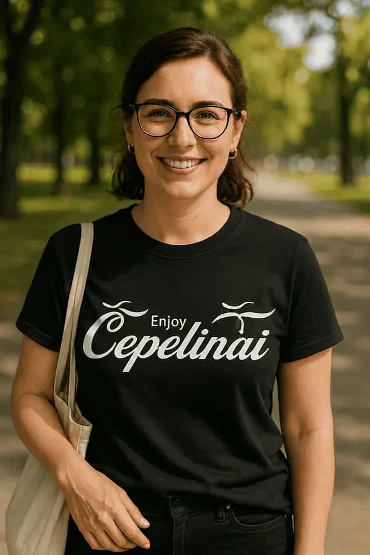 Juokingi marškinėliai su cepelinais – Enjoy Cepelinai
