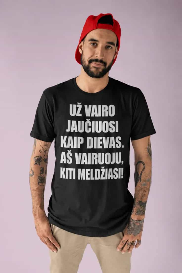 Juokingi marškinėliai už vairo – UŽ VAIRO