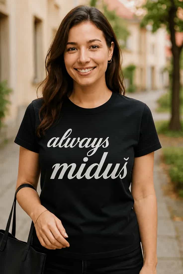 Juokingi marškinėliai Visada midus – always midus