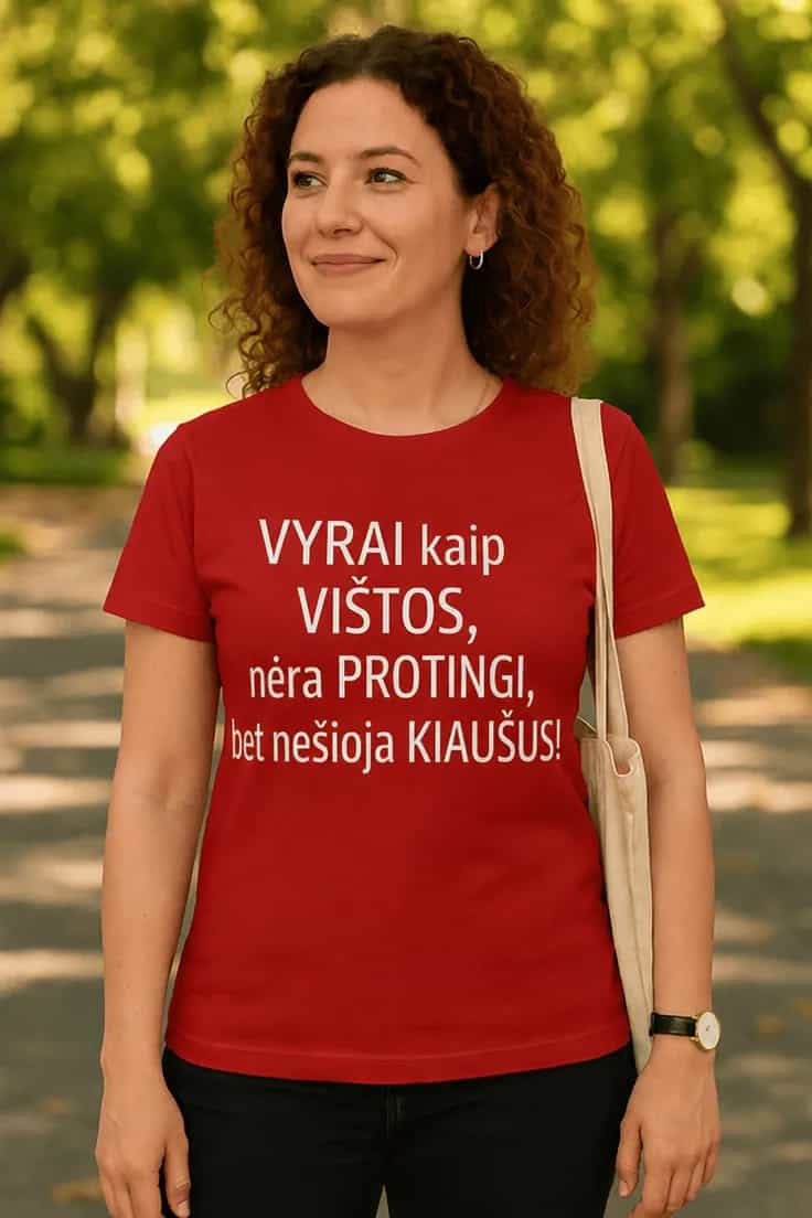 Juokingi marškinėliai Vyrai kaip vištos
