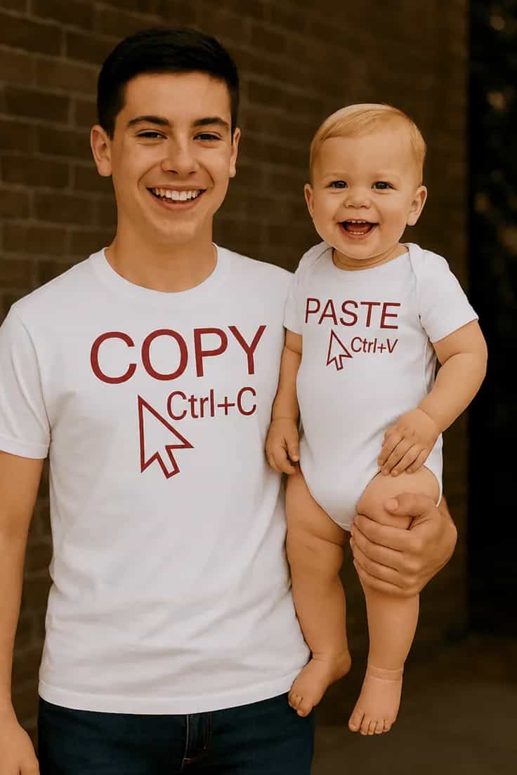 Kūdikio bodi Ctrl C Ctrl V – COPY Ctrl+C PASTE