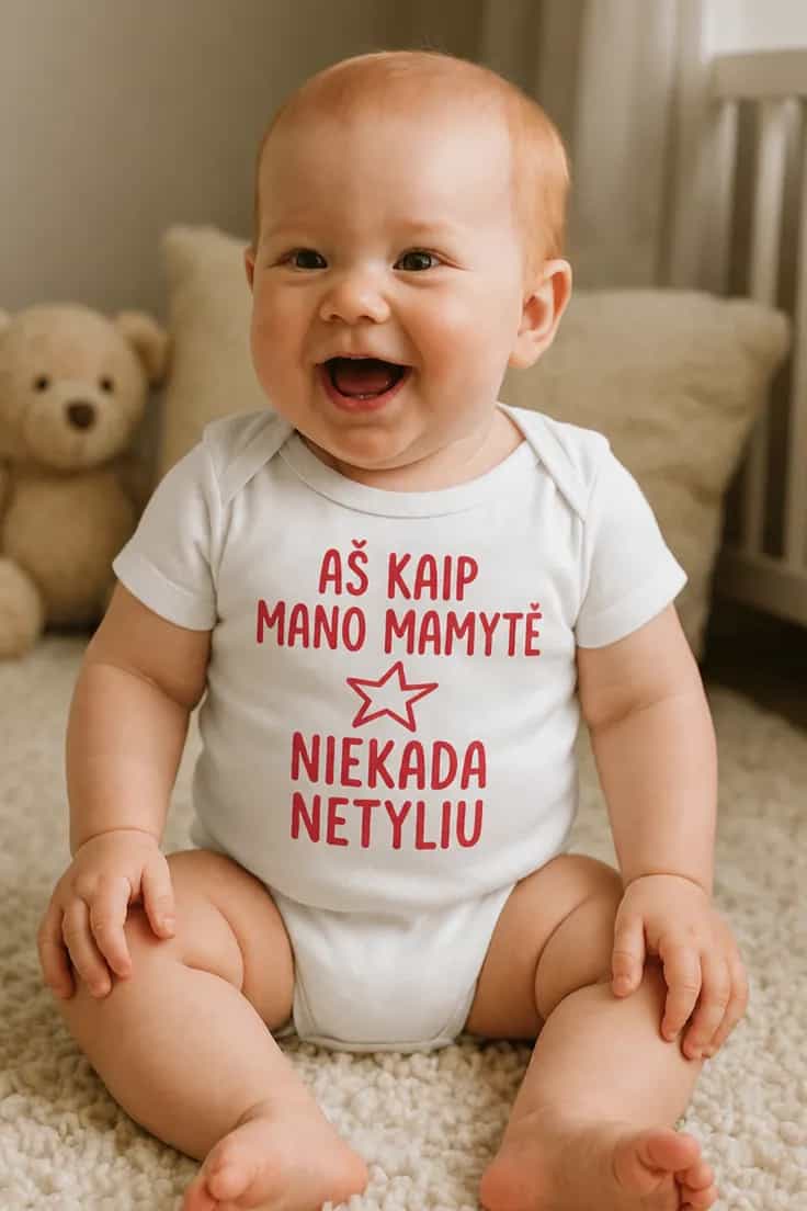 Kūdikio bodi Kaip mamytė netyliu – AŠ KAIP MAMYTĖ