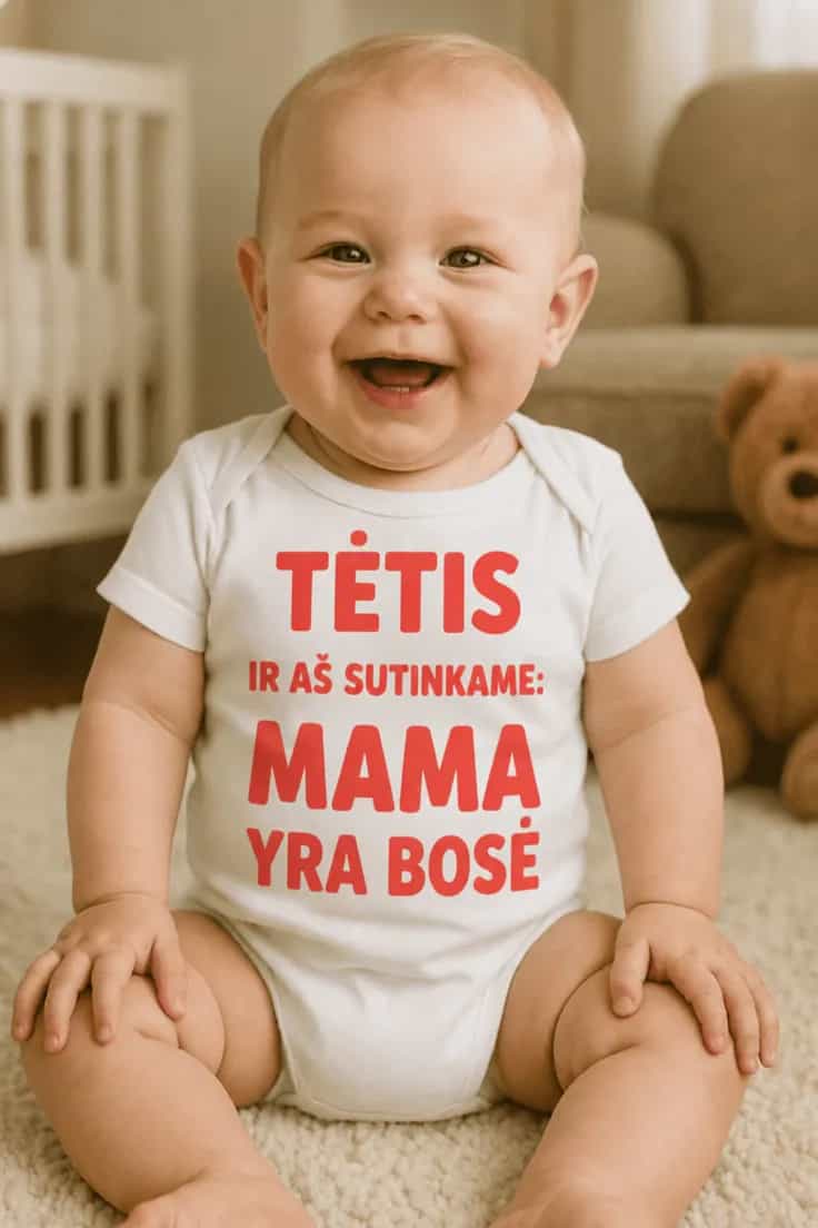 Kūdikio bodi mama yra bosė – TĖTIS IR AŠ