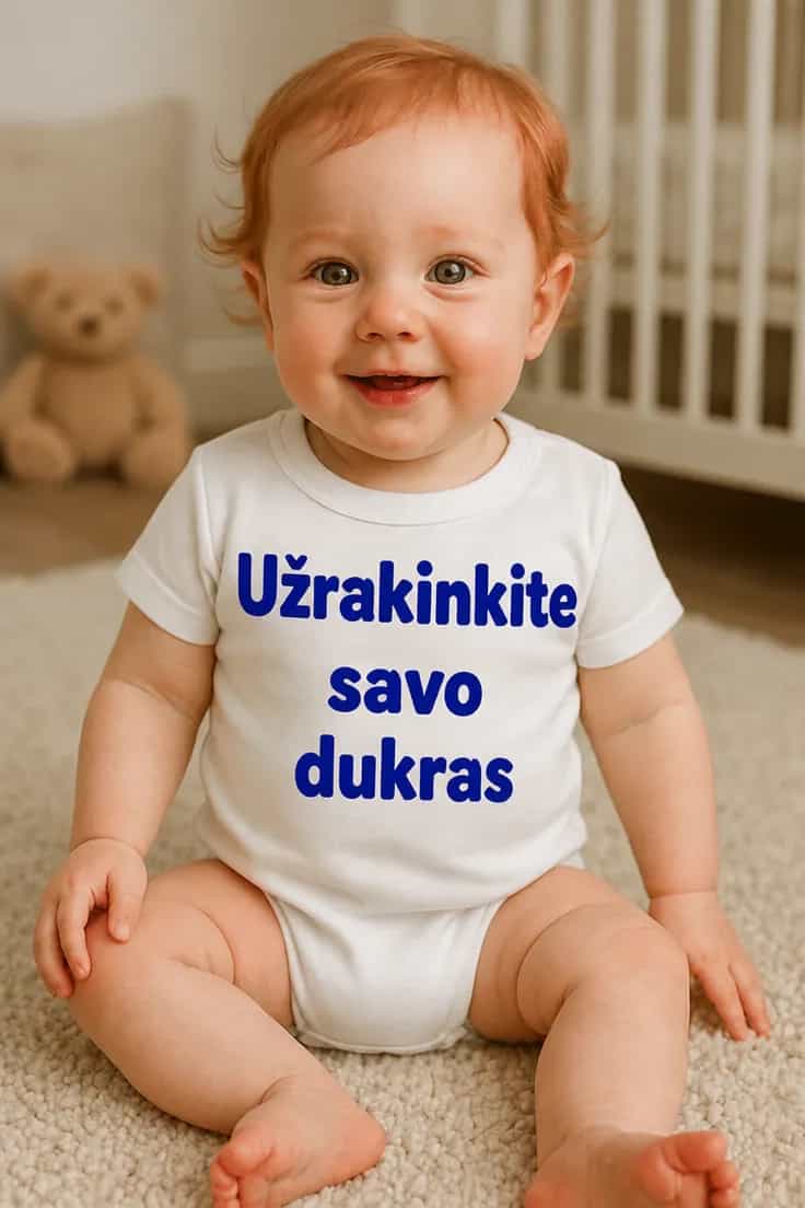 Kūdikio bodi Užrakinkite dukras – Užrakinkite savo dukras
