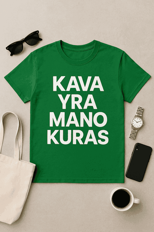 Kava yra mano kuras – marškinėliai kavos mylėtojams