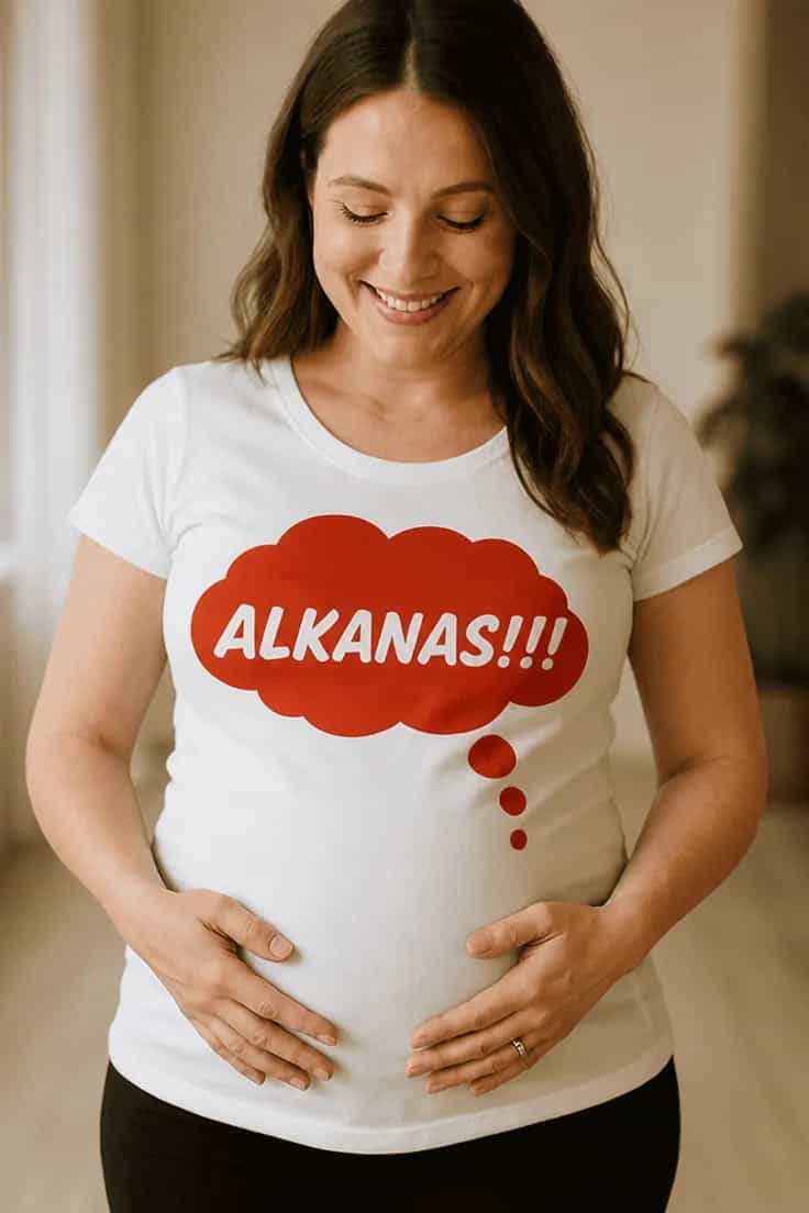 Marškinėliai nėščiajai Alkanas