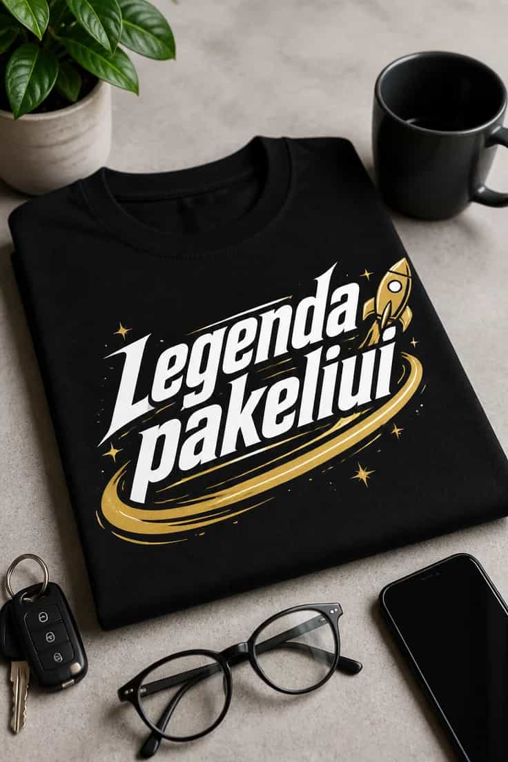 Juokingi marškinėliai „Legenda pakeliui“