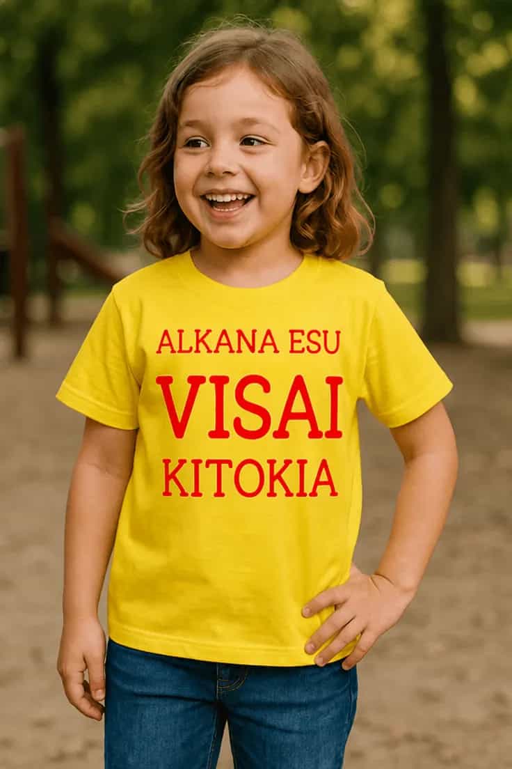 Vaikiški marškinėliai Alkana visai kitokia