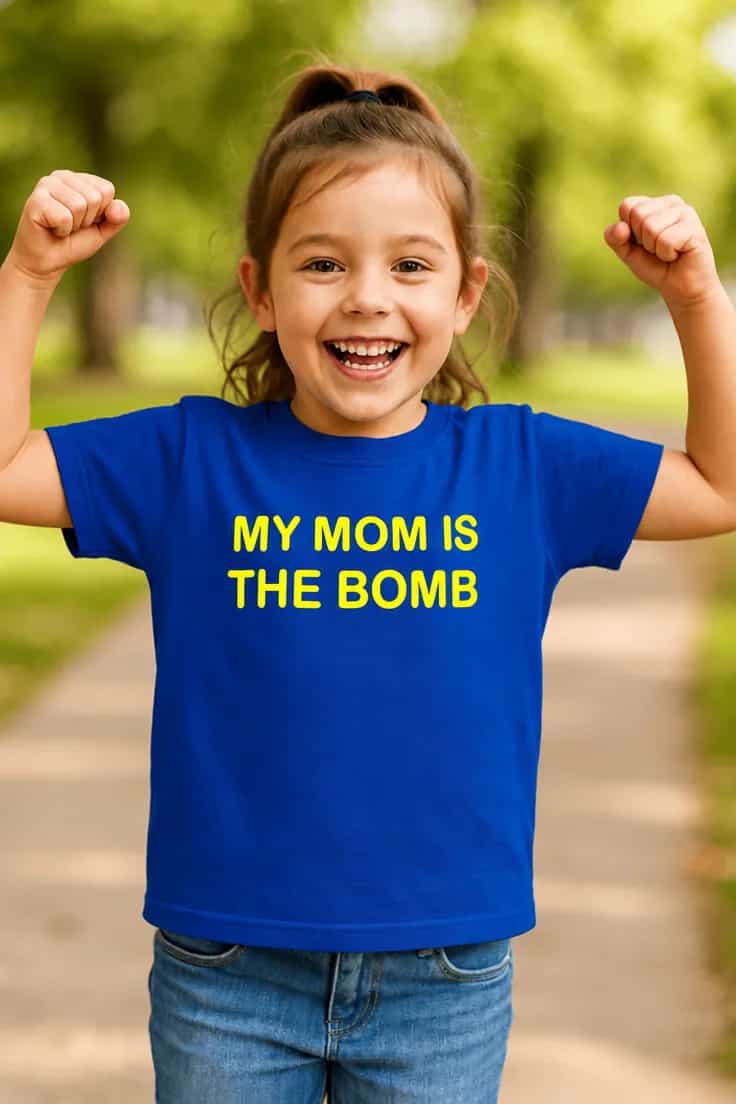 Vaikiški marškinėliai Mama yra bomba