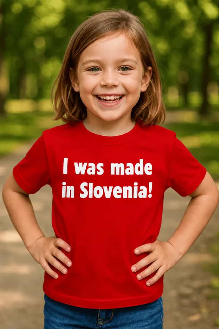 Vaikiški marškinėliai Pagaminta Lietuvoje