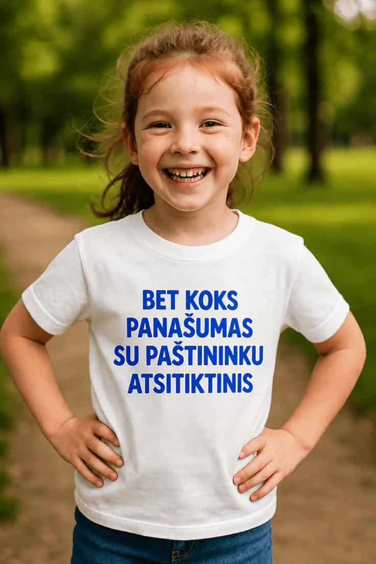 Vaikiški marškinėliai Panašumas su paštininku