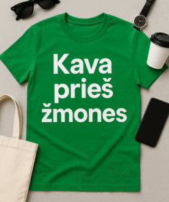 Kava Prieš Žmones Marškinėliai