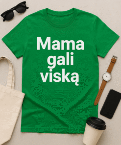 Mama gali viską – marškinėliai supermamai