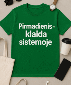 Pirmadienis – klaida sistemoje (Marškinėliai)
