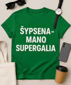 Šypsena – mano supergalia (Marškinėliai)