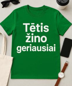 Tėtis žino geriausiai – marškinėliai
