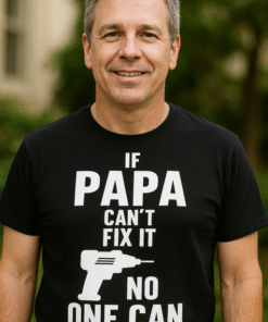 IF PAPA CAN'T FIX IT NO ONE CAN - Marškinėliai