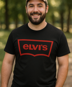 Juokingas Elvis - Marškinėliai