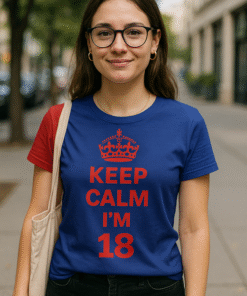 KEEP CALM I'M 18 - Marškinėliai