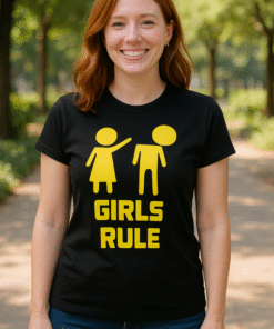 GIRLS RULE - Marškinėliai