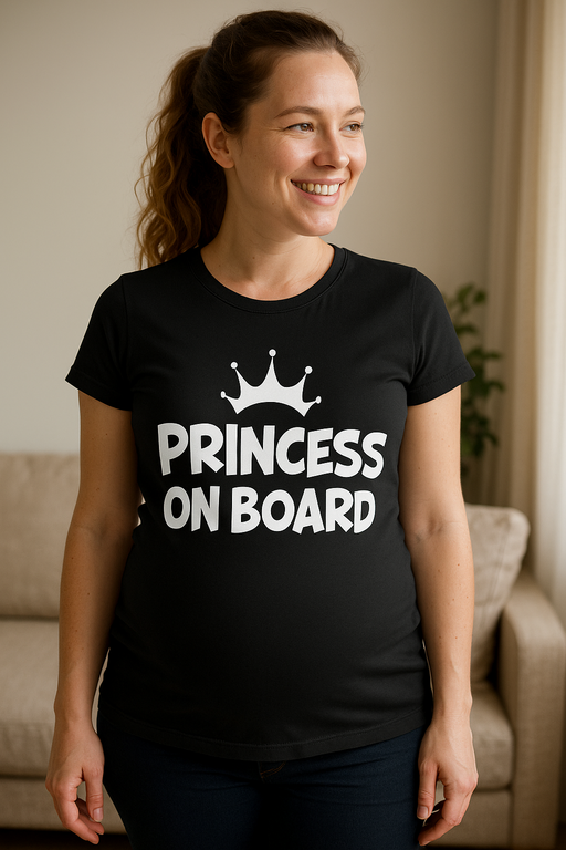 PRINCESS ON BOARD - Marškinėliai nėščiosioms