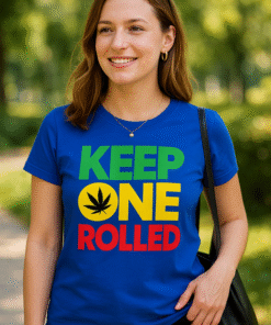 KEEP ONE ROLLED rasta stilius - Marškinėliai