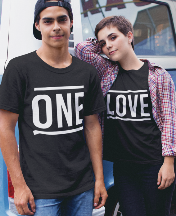 ONE LOVE - Marškinėliai (komplektas)