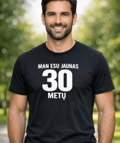Juokingi marškinėliai MAN ESU JAUNAS 30 METŲ