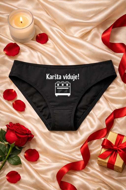 Juokingos moteriškos kelnaitės Hot Inside