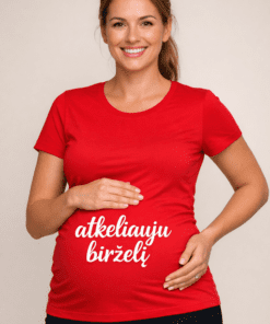 Nėščiųjų marškinėliai „Atkeliauju birželį“