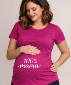 Nėščiųjų marškinėliai „100% mama“