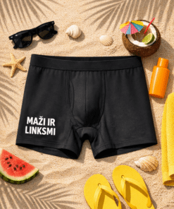 Vyriškos bokserio tipo kelnaitės MAŽI IR LINKSMI