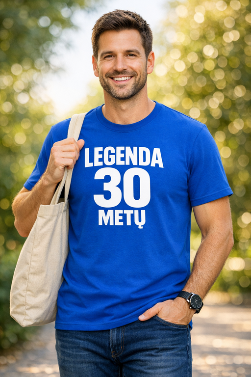 Juokingi marškinėliai LEGENDA 30 METŲ