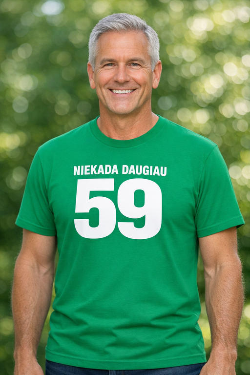 Juokingi marškinėliai Niekada daugiau 59
