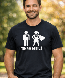 Juokingi marškinėliai TIKRA MEILĖ