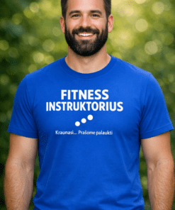 Marškinėliai „Proud fitness instruktorius – kraunasi“